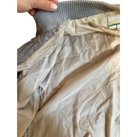 Vintage 103 Div. World War II Gray Embroidered Bomber Jacket Size XL - Picture 8 of 9